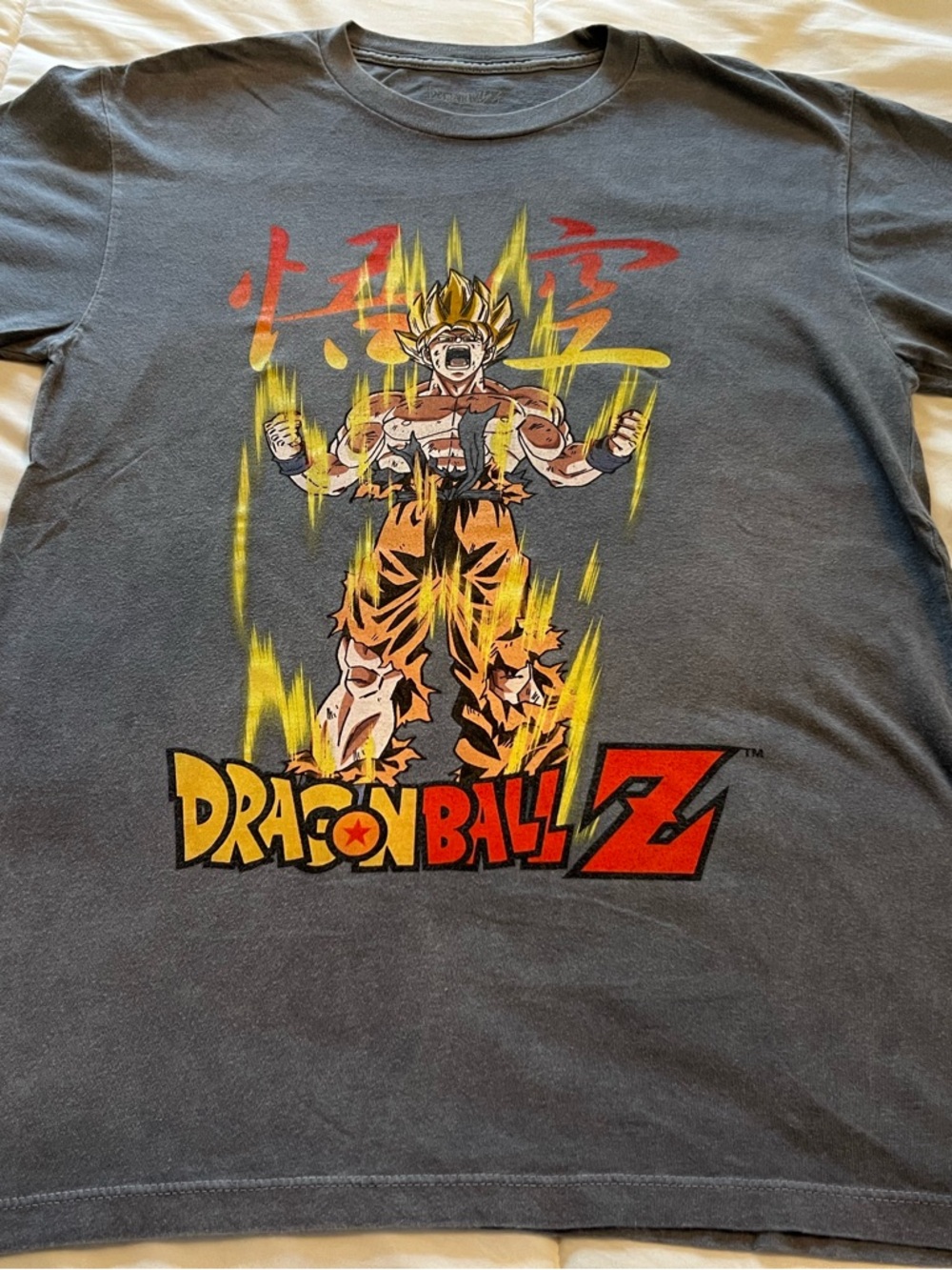 Dragon Ball Z Men's Small Short Sleeve T shirt Charcoal Gray
